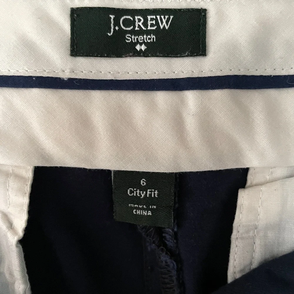 J.Crew  Navy & White Anchor Print Shorts 6